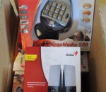 Genius kaiutinpari ( SP-120 ), 10 kpl ja Genius USB  pelinäppäimistö ( ergo media 500 ),  20 kpl