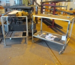 Alumiinirunkoiset pöydät 2 kpl,  80. Kerimäki