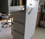 Arkistokaappi, vetolaatikoin, peltinen. 78. Kerimäki