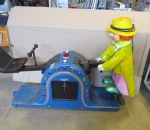 Lasten keinuautomaatti, malli keinu pellen kanssa, käytetty, toimiva