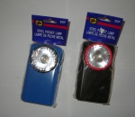 Retro flashlight (with batteries). Colors black and blue. 75 pcs