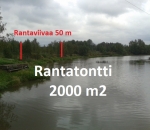 Rantatontti , Kokemäenjoki n. 50 m rantaa, 2000 m2 , Kokemäki