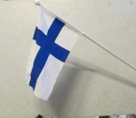Finnish flag and flagpole, 5 pcs