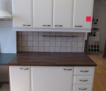 Keittiön yläkaappi ja alakaappi, hitastin mekanismilla olevat kaapin ovet, leveys 1200 mm, esittelykappale (2)