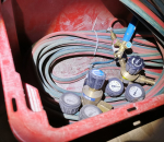 Y-54. Kaasuhitsausletkut ja mittarit.