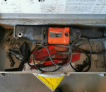 148. Puukkosaha AGP RS26, varaosiksi tai korjattavaksi.