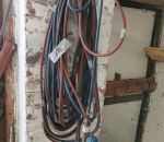 176_2. Kaasuhitsausletku, mittarit ja poltin.