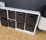 17_1. Ikea Kallax hylly ja korit