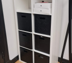 17_2. Ikea Kallax hylly ja korit