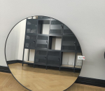 70_2. Pyöreä seinäpeili / sisustuspeili, halkaisia 90 cm