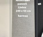 89. Akustiikkapaneeli / levy, Lintex, koko 249 x 50 cm,harmaa (15)