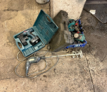 Porakone ja vispilä, akkuporakone ym. erä